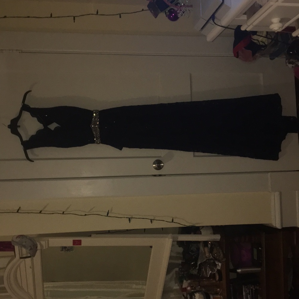 🌸sequin navy blue prom dress size 9🌸
